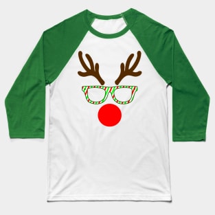 Hipster Reindeer Baseball T-Shirt